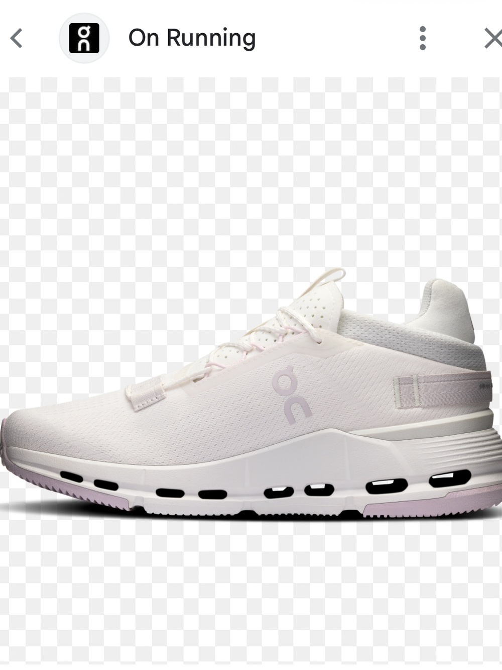 On Running Women Cloudnova 2 White / Orchid Low
Top Sneakers size 6 New /no box - Picture 5 of 16